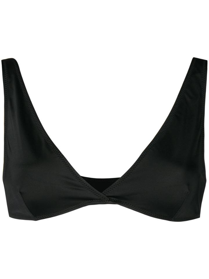 Solid & Striped Solid Colour Bikini Top - Black