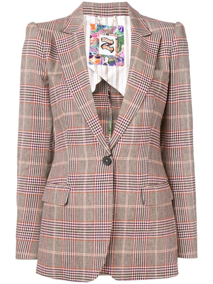 Tommy Hilfiger Check Jacket - Brown