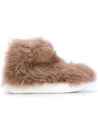 Peter Non Allover Faux Fur Boots - Brown