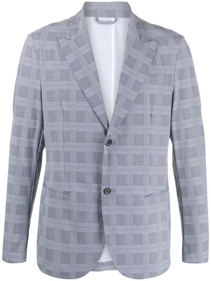 Hydrogen Cyber Houndstooth Single-breasted Blazer - Grey