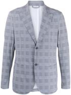 Hydrogen Cyber Houndstooth Single-breasted Blazer - Grey