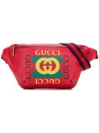 Gucci Logo Motif Belt Bag - Red