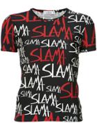 Amir Slama Logo Print T-shirt - Black