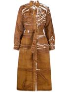 Anntian Stained Effect Dress - Brown