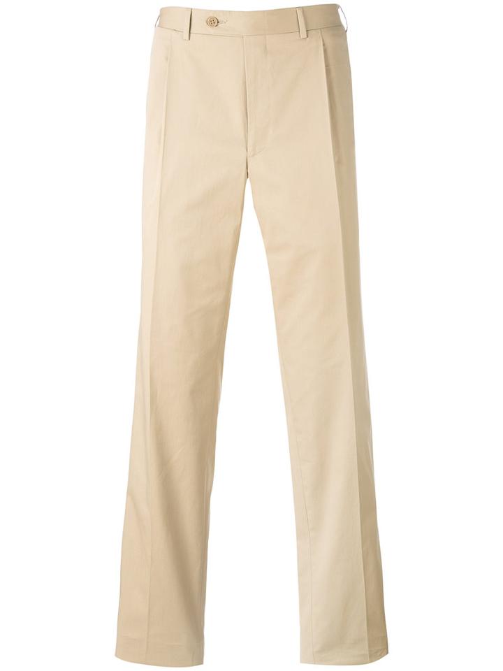 Canali - Tailored Trousers - Men - Cotton/spandex/elastane - 50, Nude/neutrals, Cotton/spandex/elastane