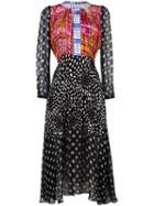 Duro Olowu Multi Print Shirt Dress, Women's, Size: 8, Black, Silk