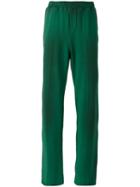 Msgm Straight Leg Track Pants, Men's, Size: Small, Green, Cotton