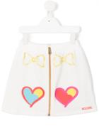 Moschino Kids Zipped Skirt, Girl's, Size: 12 Yrs, White
