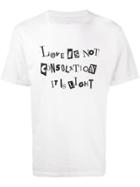 Uniform Experiment Love Is Not Printed T Shirt - White