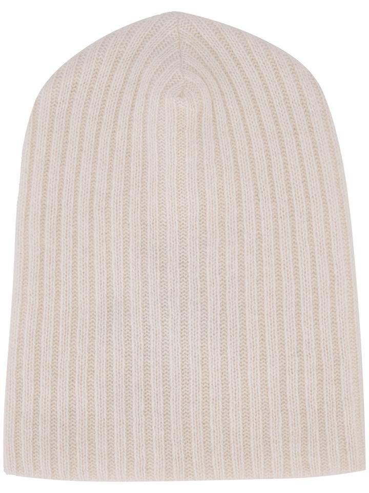 The Elder Statesman - Cashmere Summer Cap - Unisex - Cashmere - One Size, White, Cashmere