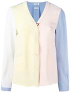 Thom Browne V-neck Cardigan, Women's, Size: 44, Blue, Silk