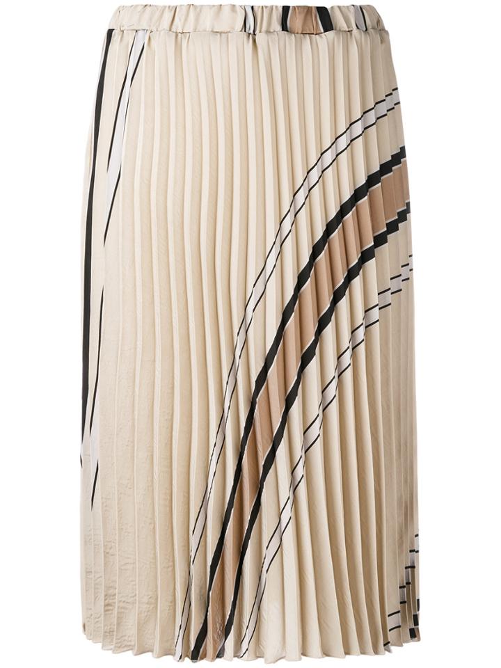 Roberto Collina Pleated Skirt - Nude & Neutrals