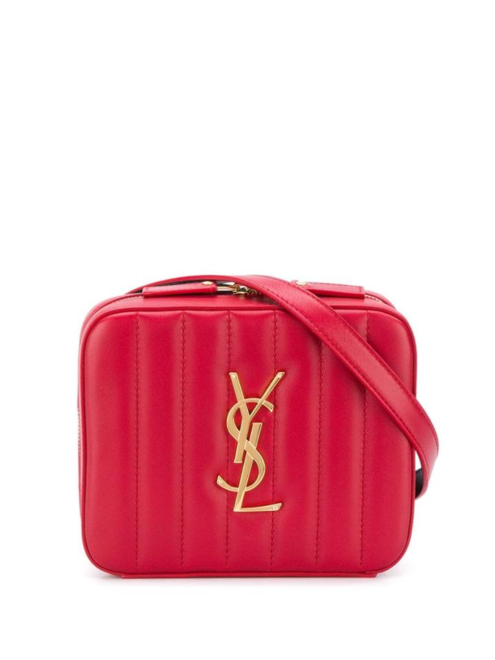 Saint Laurent Monogram Belt Bag - Red