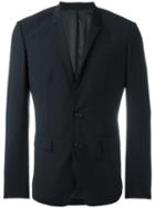 Juun.j Single Breasted Dinner Jacket, Men's, Size: 48, Black, Nylon/polyester/polyurethane/wool