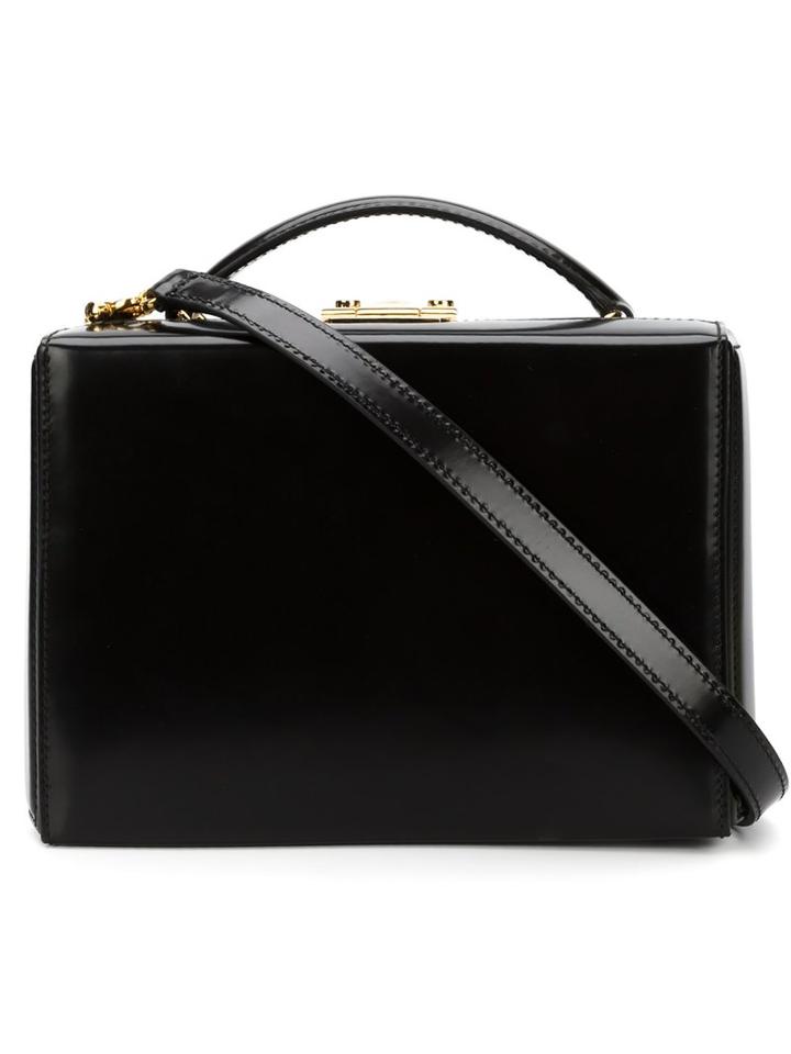 Mark Cross - Small 'grace' Box Tote - Women - Calf Leather/leather/metal (other) - One Size, Black, Calf Leather/leather/metal (other)