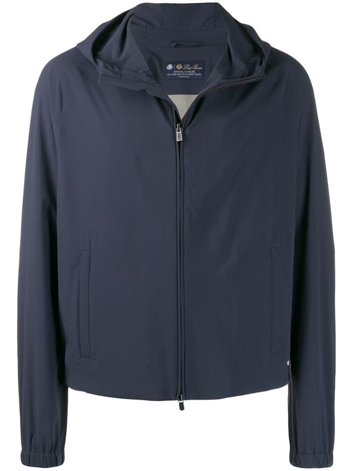 Loro Piana Hooded Active Jacket - Blue
