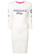 Adidas Racing Print T-shirt Dress - White