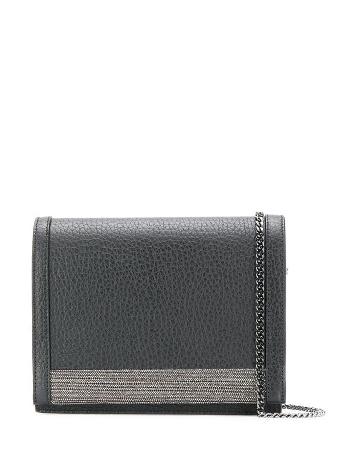 Fabiana Filippi Contrast Cross-body Bag - Black