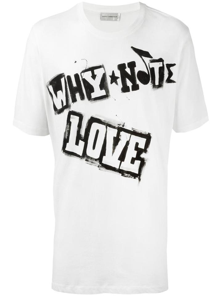 Faith Connexion 'love Circus' T-shirt, Men's, Size: Medium, White, Cotton