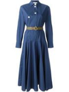 Marni Classic Shirt Dress, Women's, Size: 44, Blue, Cotton