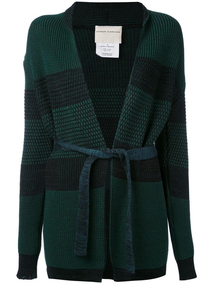 Stephan Schneider - Cry Cardigan - Women - Cotton/wool - M, Green, Cotton/wool
