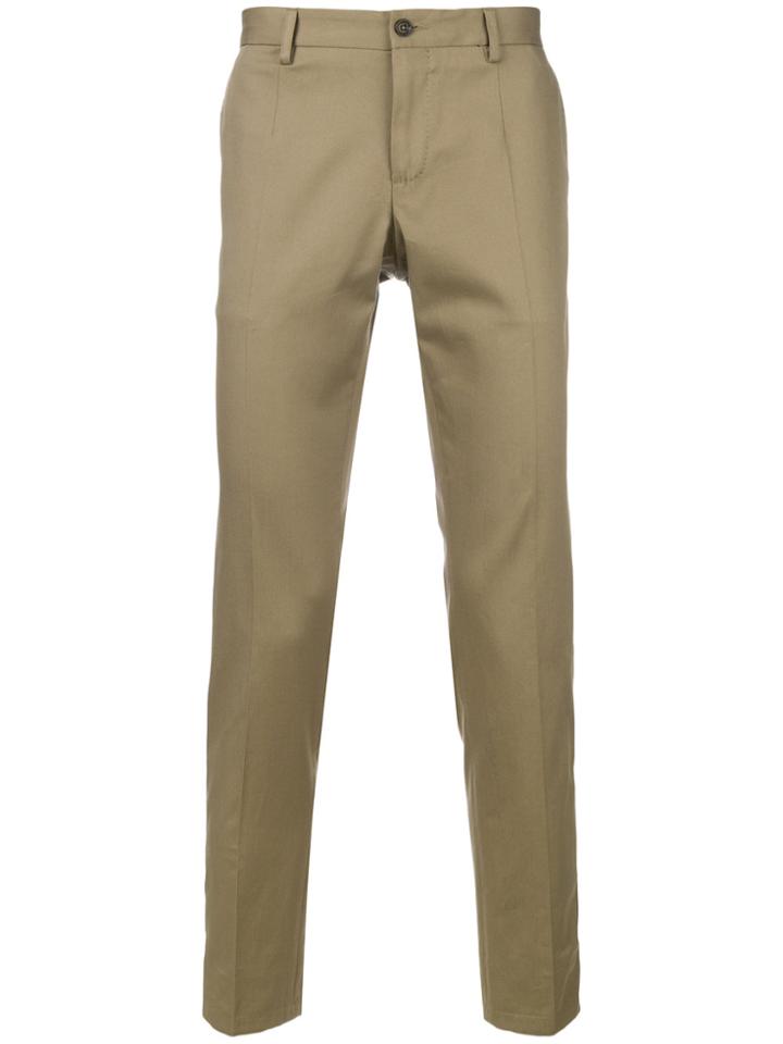 Dolce & Gabbana Classic Style Chino Trousers - Nude & Neutrals