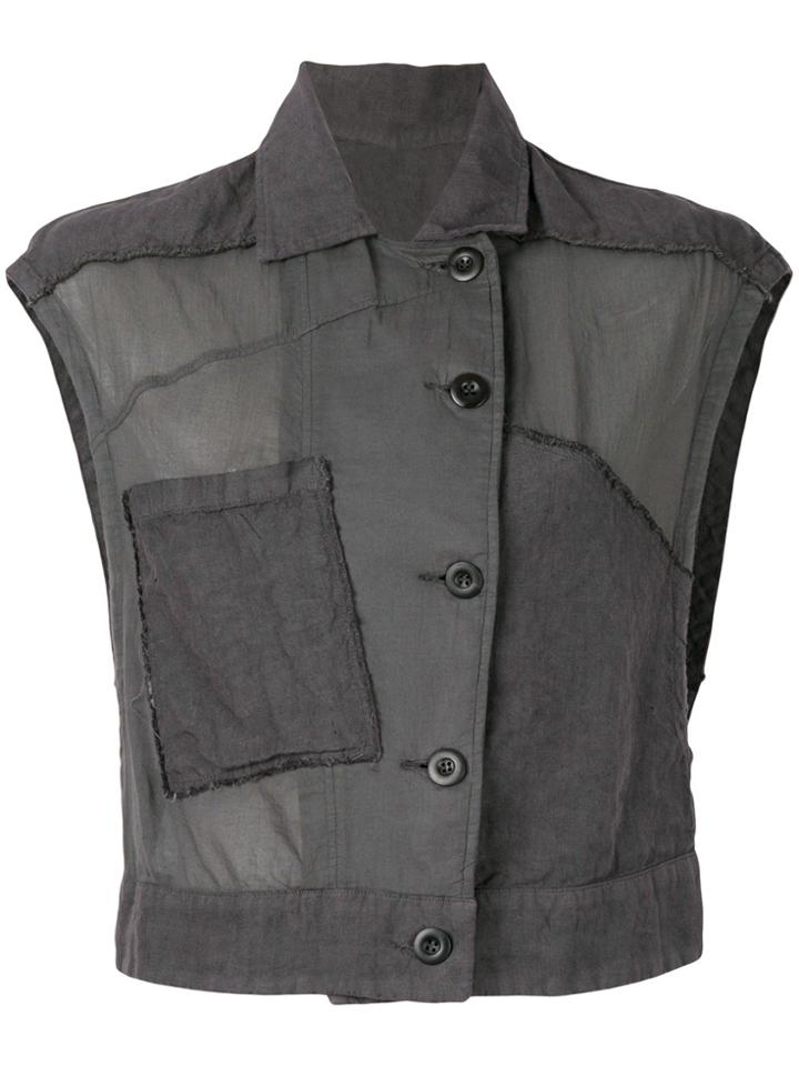 Lost & Found Rooms Sleeveless Jacket - Grey