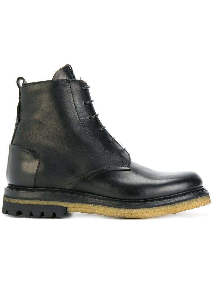 Silvano Sassetti Lace-up Ankle Boots - Black