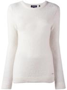 Woolrich Fine Knit Jumper, Women's, Size: Large, White, Alpaca/polyamide