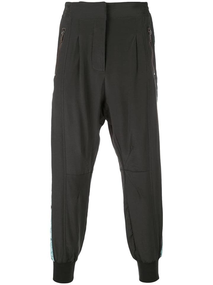 Haider Ackermann Velvet Trim Trousers - Black