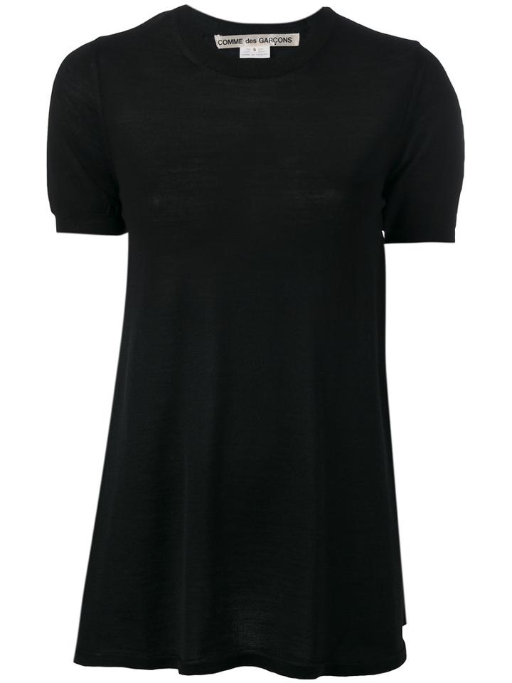 Comme Des Garçons - Flared Top - Women - Wool - S, Women's, Black, Wool