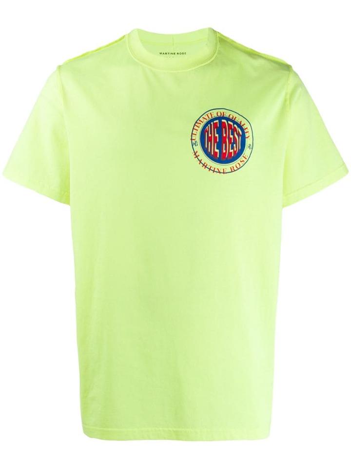 Martine Rose Crew Neck T-shirt - Yellow