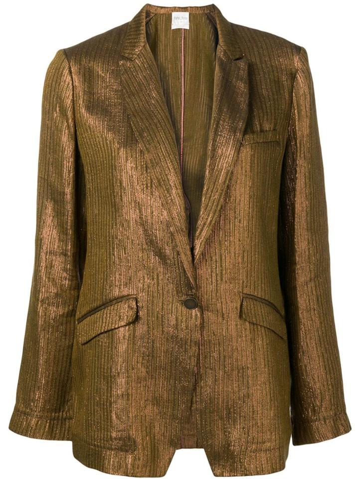 Forte Forte Metallic Single-breasted Blazer