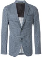 Ermenegildo Zegna Checked Print Single Breasted Blazer