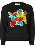 Victoria Victoria Beckham 'fruit Basket' Sweatshirt - Black