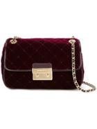 Michael Michael Kors Quilted Shoulder Bag, Women's, Pink/purple, Polyester