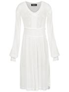 Reinaldo Lourenço Long Sleeved Knitted Dress - White