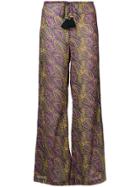 Figue Estela Palazzo Pants - Pink & Purple