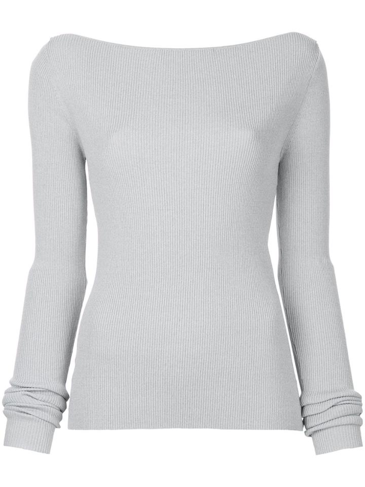 Dion Lee Pinnacle Horizontal Long-sleeved Top - Grey