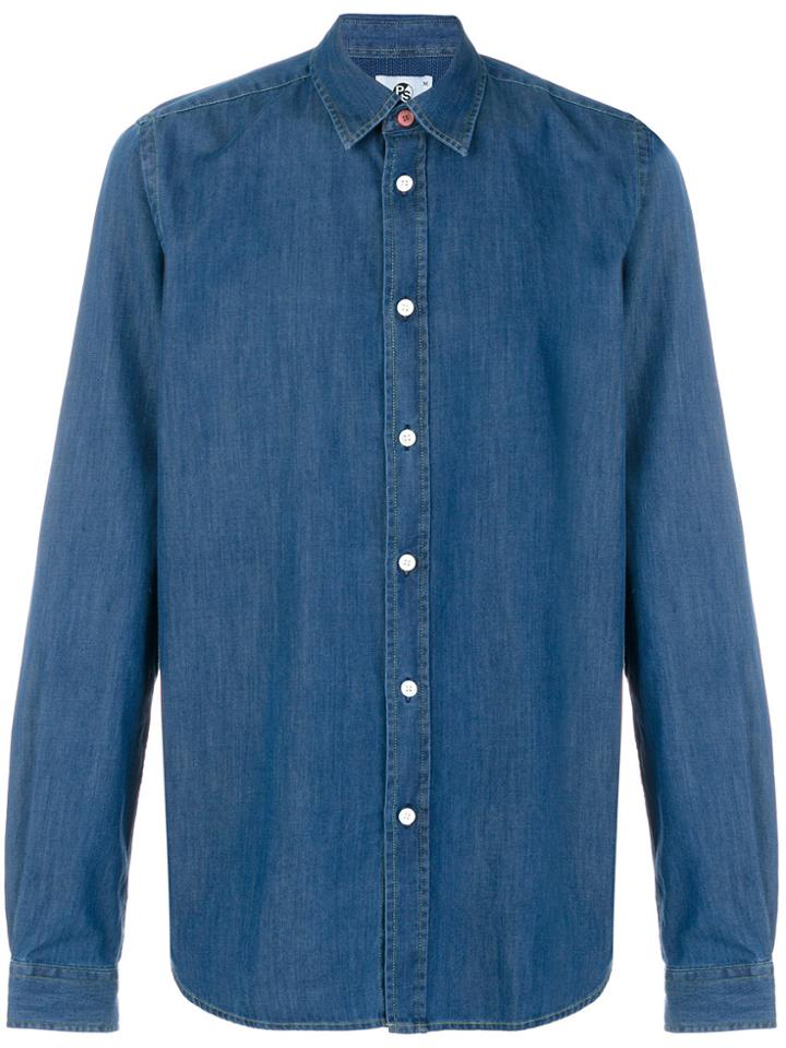 Ps By Paul Smith Denim Shirt - Blue