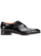 Santoni Lace-up Derby Shoes - Black