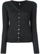 Eleventy V Neck Cardigan, Women's, Size: Xs, Black, Silk/merino