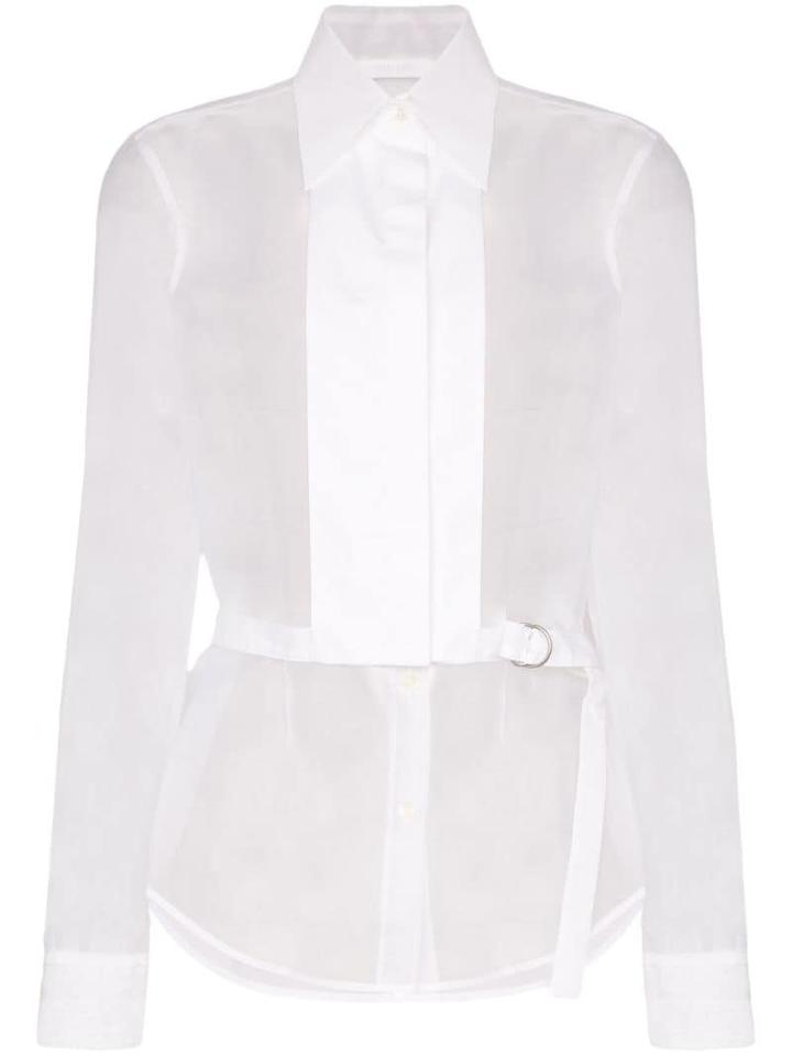 Helmut Lang Detachable-bib Shirt - White
