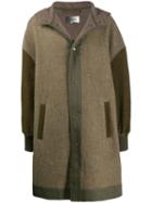 Isabel Marant Oversized Colour Block Coat - Green