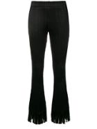 Chloé Textured Cropped Trousers - Black