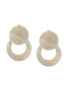 Ken Samudio Oversized Hoop Earrings - White