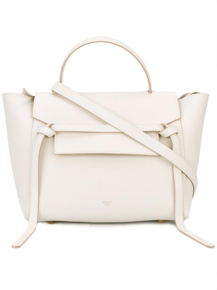 Céline Trapeze Tote, Women's, Nude/neutrals, Calf Leather