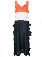 Tsumori Chisato Colour Block Midi Dress - Yellow & Orange