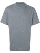 T By Alexander Wang Round Neck T-shirt, Men's, Size: Medium, Grey, Cotton