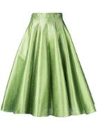 Bambah - Full Midi Skirt - Women - Polyester - 8, Green, Polyester